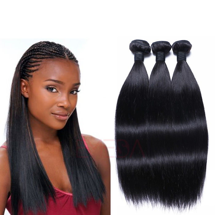EMEDA virgin Peruvian hair weave Silk Straight hair extensions HW023